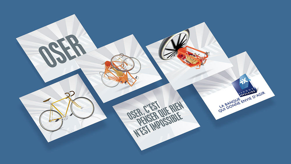 Bannière flash pour la banque populaire