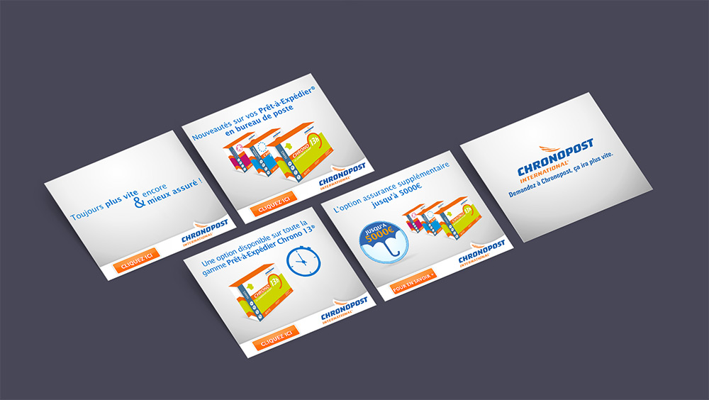 Bannière flash Chronopost - Prêt à emploi